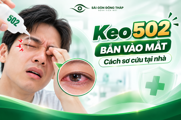 Keo 502 bắn vào mắt, cách sơ cứu tại nhà