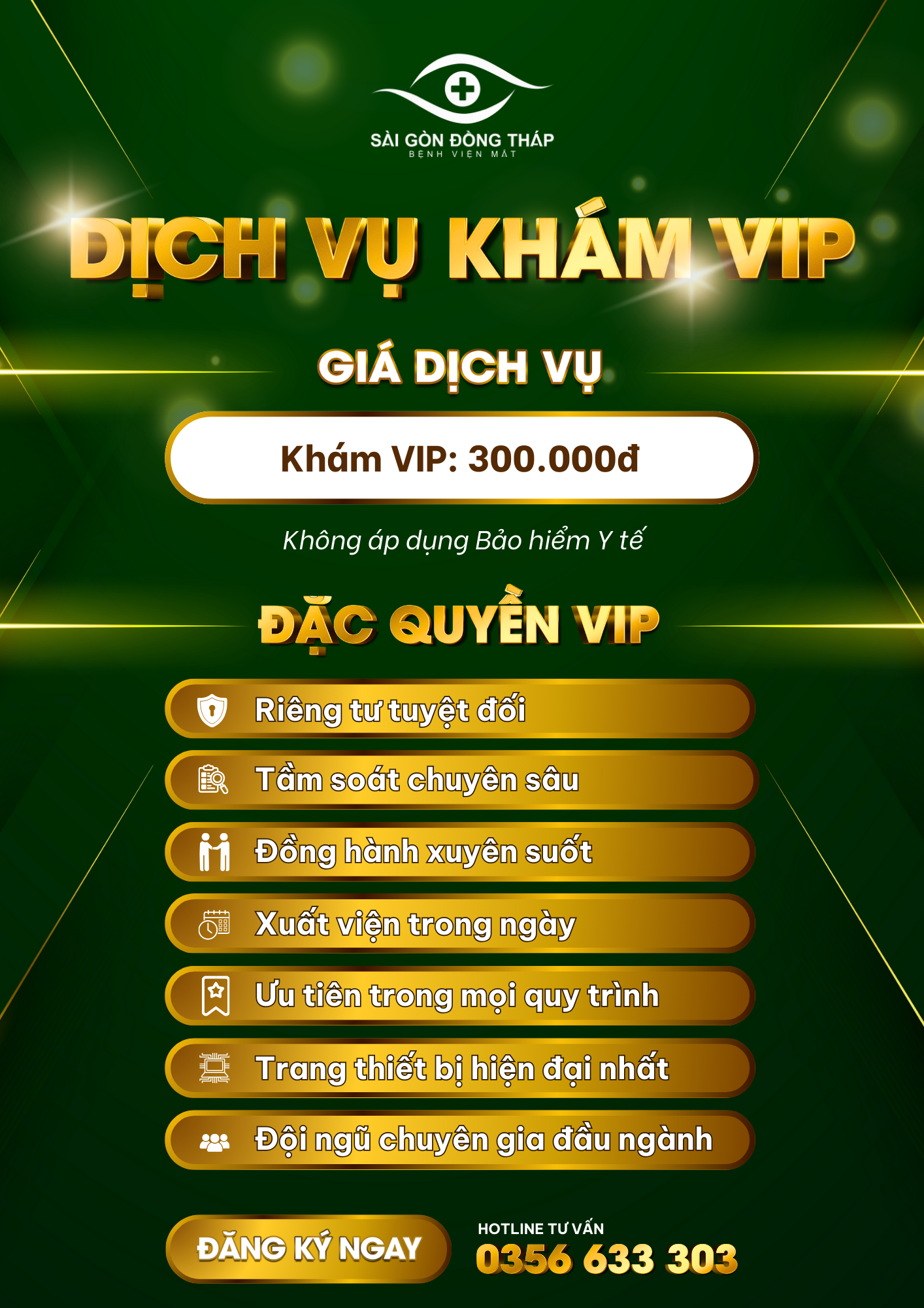 bảng giá khám VIP