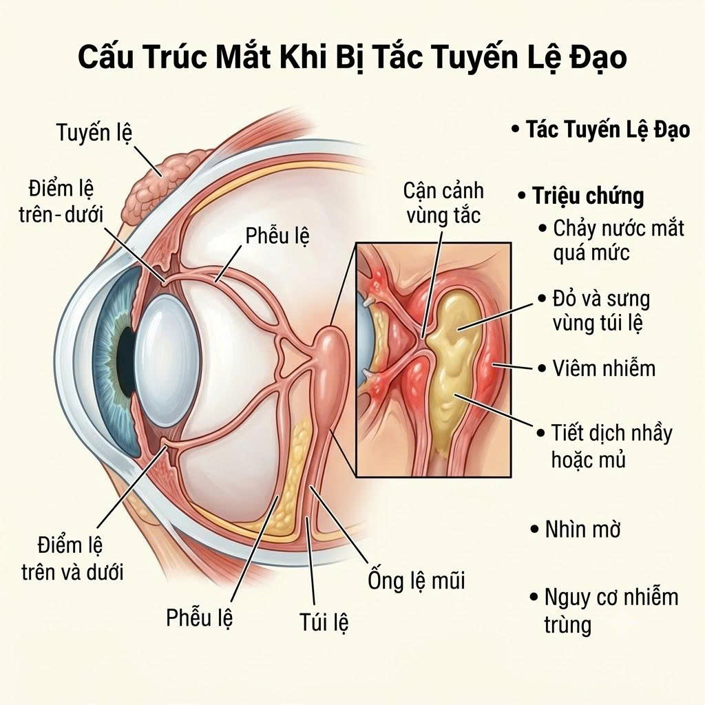 mắt bị tắc lệ đạo