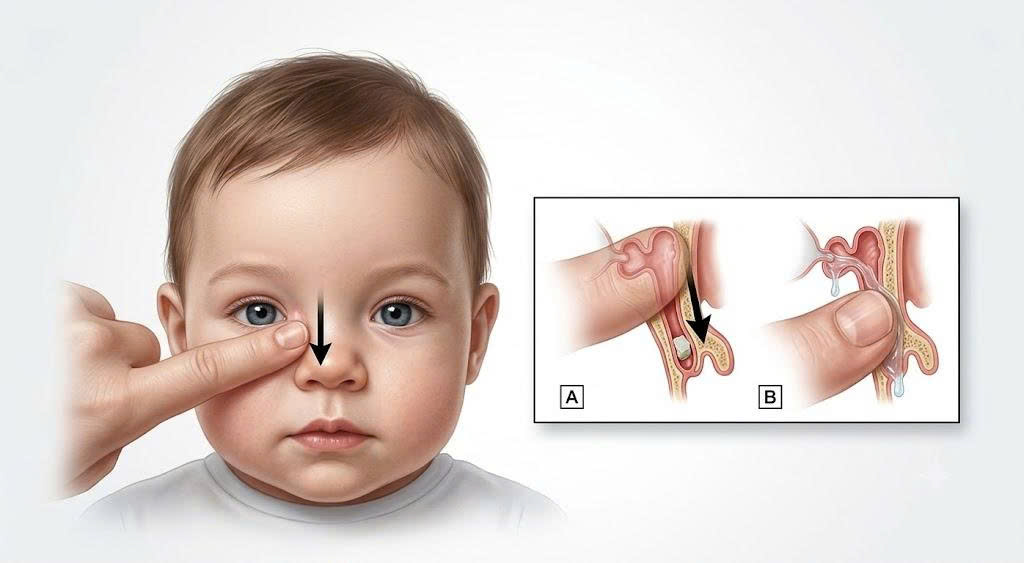 xoa bóp tuyến lệ