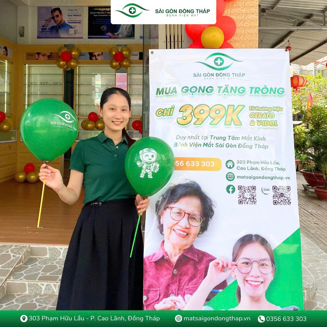 Quầy kính Bệnh viện Mắt Sài Gòn Đồng Tháp - Thanh Bình