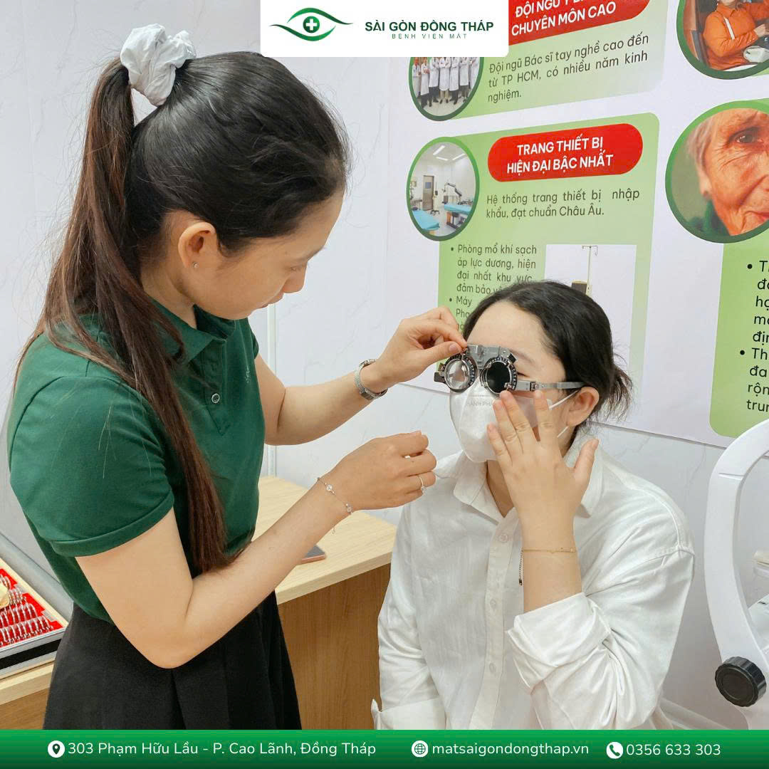 Quầy kính Bệnh viện Mắt Sài Gòn Đồng Tháp - Thanh Bình