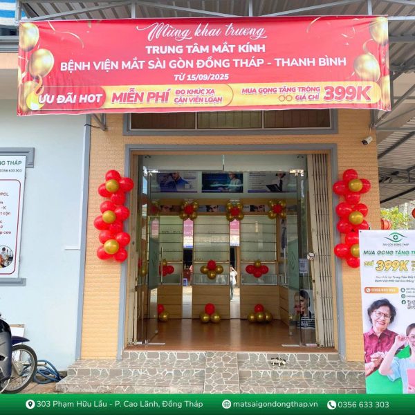 Quầy kính Bệnh viện Mắt Sài Gòn Đồng Tháp - Thanh Bình