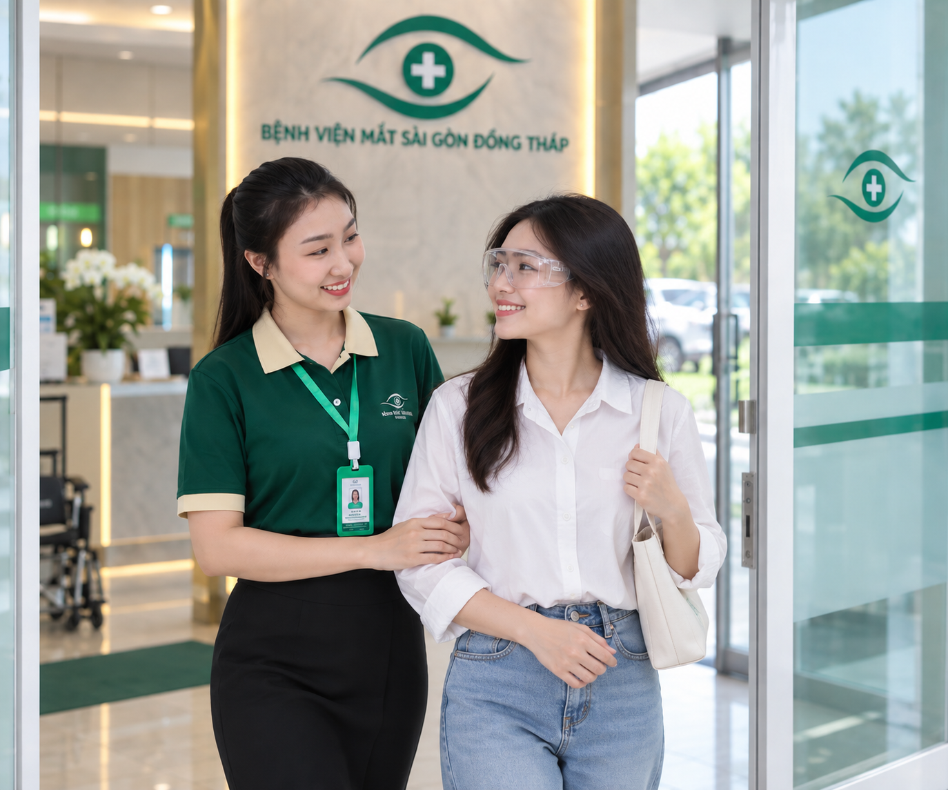 bệnh nhân về sau xóa  cận
