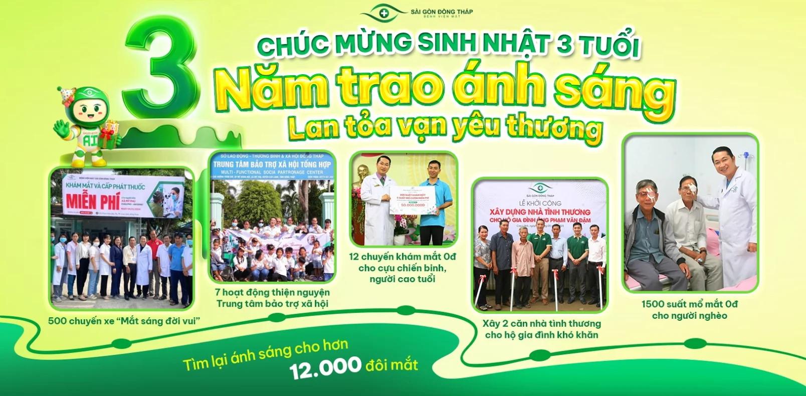 3 năm trao ánh sáng, lan toả vạn yêu thương