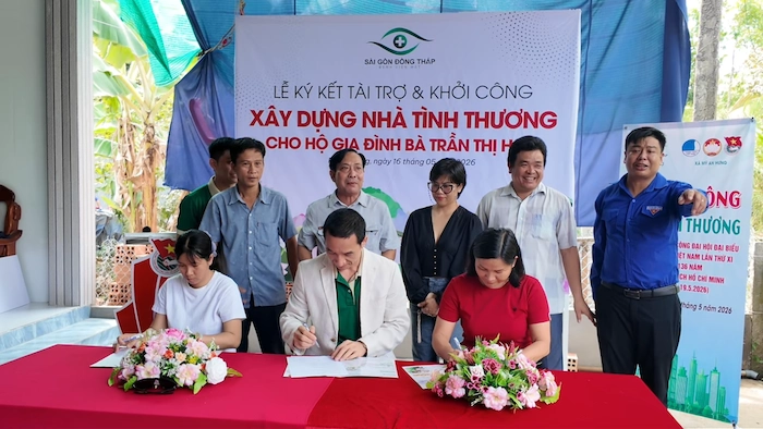Bệnh viện Mắt Sài Gòn Đồng Tháp khởi công căn nhà thứ 2