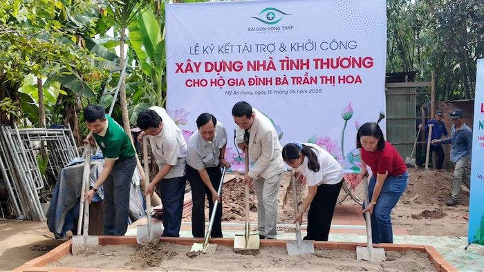 Bệnh viện Mắt Sài Gòn Đồng Tháp khởi công căn nhà thứ 2