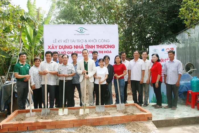 Bệnh viện Mắt Sài Gòn Đồng Tháp khởi công căn nhà thứ 2