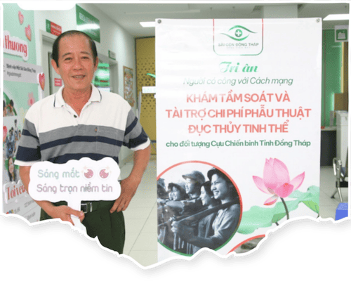 Bệnh viện Mắt Sài Gòn Đồng Tháp tri ân cựu chiến binh