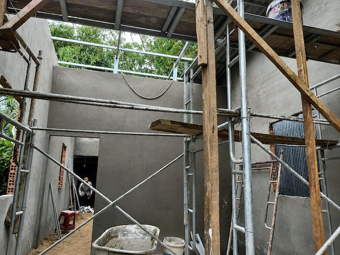 Tiến độ nhà tình thương thứ 2