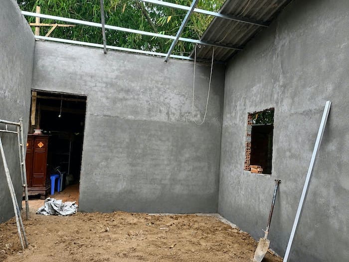 Tiến độ nhà tình thương thứ 2