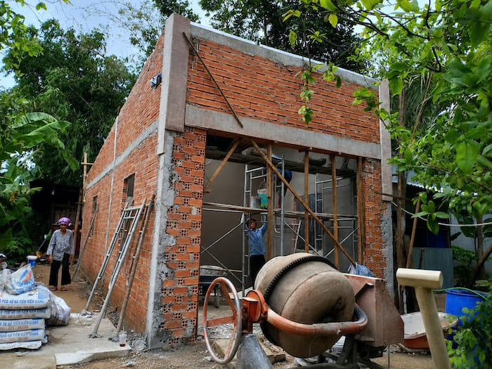 Tiến độ nhà tình thương thứ 2